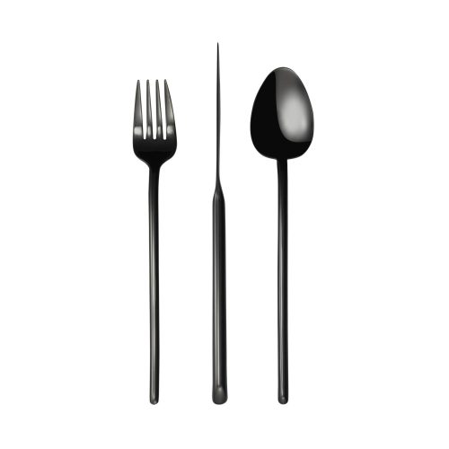 (24ks) Príborová sada STICK Black mat